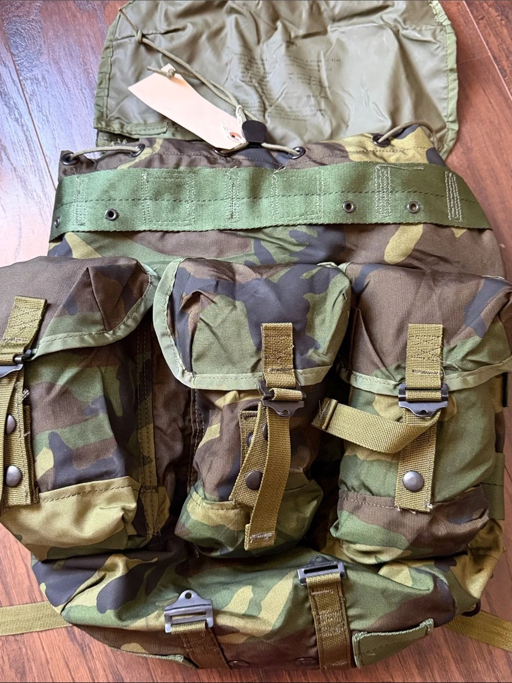 Men's Camouflage Military Backpack - Green Camo